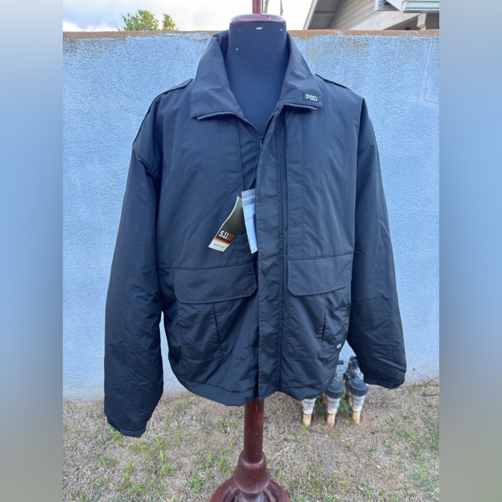 New 5.11 Tactical Double Duty Jacket Black Men's 5XL Chest 62-64 Inches